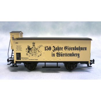 Eisenbahnen in Württemberg 150 Jahre (Altbaugüterwagen mit Bremserhaus)