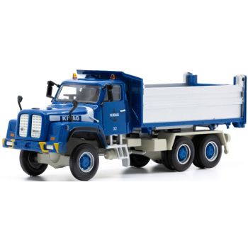 Saurer D330N 6x6 Kipper-LKW, KIBAG, blau, Schweiz