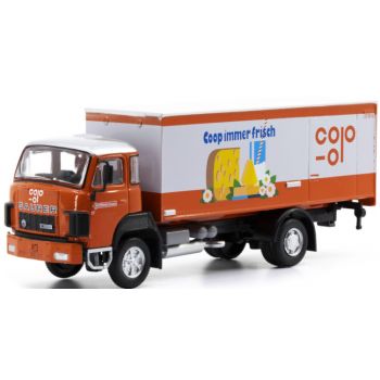 Saurer D290B F4x2 Kühlkoffer-LKW, Coop immer frisch - Käse, Schweiz