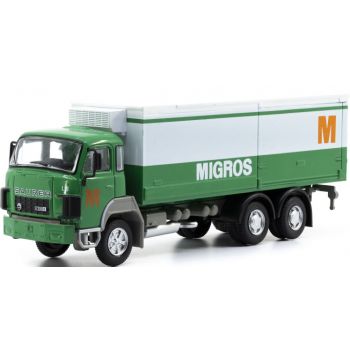 Saurer D250B F6x2 Kühlkoffer-LKW, Frigo MIGROS, Schweiz