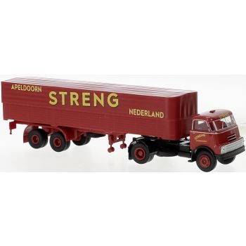 DAF do 2000, Pritschen-/Planensattelzug, STRENG Apeldoorn Nederland, Baujahr 1957, Niederlande