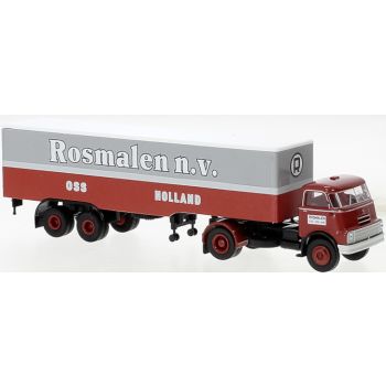 DAF DO 2000 Koffersattelzug, Rosmalen, grau/rot, Niederlande, Baujahr 1957