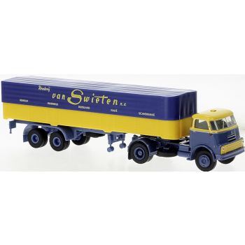 DAF Do 2000 Pritschen-/Planensattelzug, van Swieten, Baujahr 1957