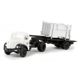 Berliet TLR 8 Sattelzug mit offenem Container der SNCF, (F)