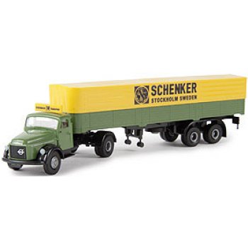 Volvo N 88 Pritschen-/Planensattelzug, Schenker (S)