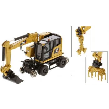 Cat M323F Zweiwegebagger, gelb