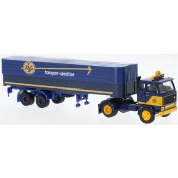 Volvo F89 Pritsche/Planensattelzug, ASG transport-spedition, Schweden, Baujahr 1972