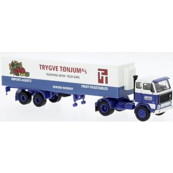 Volvo F89 Koffer-Sattelzug, Langtransport - Trigve Tonjum - Fruit-Vegetables, Baujahr 1972