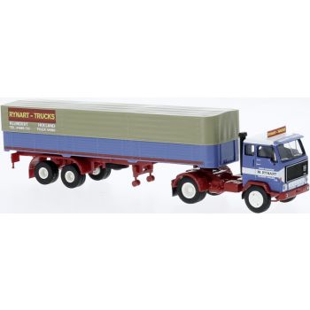Volvo F89 Pritschen-/Planensattelzug, Rynart - Trucks, Niederlande, Baujahr 1972