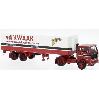 Volvo F89 Koffersattelzug, KWAAK internationale koeltransporten Hillegom Holland, neues Design, Baujahr 1972, Niederlande