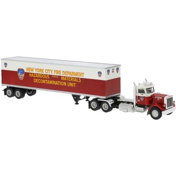 Peterbilt 359 US-Koffersattelzug, FDNY - Feuerwehr New York - New York Fire Department Hazardous F.D.N.Y. Materials Decontamination Unit, Baujahr 1973