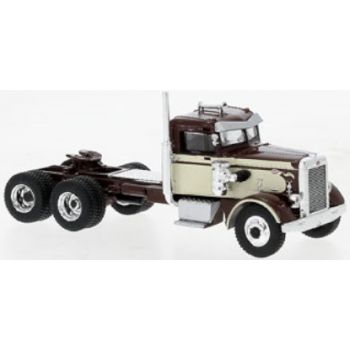 Peterbilt 281 US-Zugmaschine, braun/elfenbein, Baujahr 1955