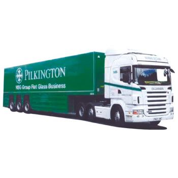 Scania R09 Highl./Aerop., Innenlader-Sattelzug, Nijman / Pilkington