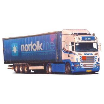 Scania '09 Highline/Aerop., 45' Container-Sattelzug, Kram / Norfolk