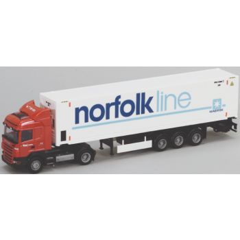 Scania R09 Highl./Aerop., 45'Kühlcontainersattelzug, Norfolk Line