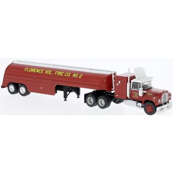 Mack RS Fire Car FLORENCE, Feuerwehr Tanksattelzug U.S.A., Baujahr 1966