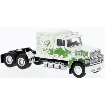 Ford LTL 9000 US-Zugmaschine, Flames, weiß/grün, Baujahr 1978