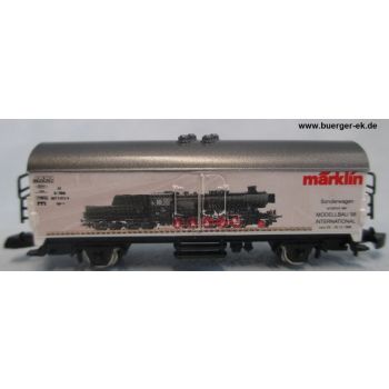 märklin Sonderwagen Modellbau '98 International Wien, mit Abbildung einer ÖBB-Schlepptenderdampflok
