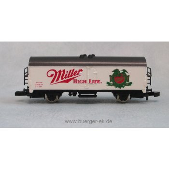 Miller High Life (Bierwagen U.S.A., Emblem 'Wappen'. Stirnseiten weiß/silbergrau)