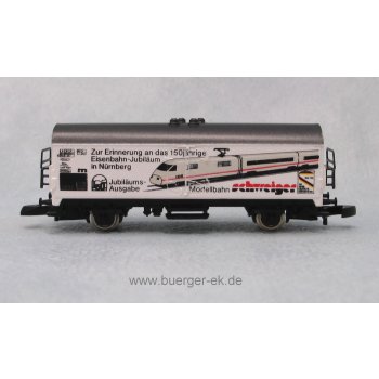 Modellbahn Schweiger mit ICE-Abbildung, 150 Jahre Deutsche Eisenbahn