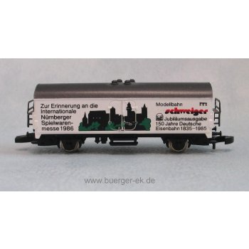 Modellbahn Schweiger Spielwarenmesse 1986, 150 Jahre Deutsche Eisenbahn