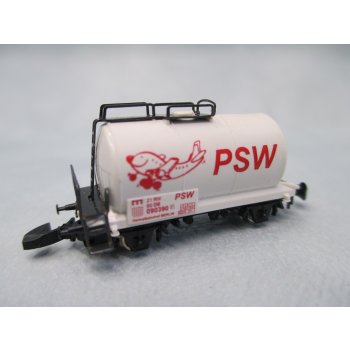 PSW (Heimatbahnhof Berlin), weißer Kesselwagen mit rotem Aufdruck