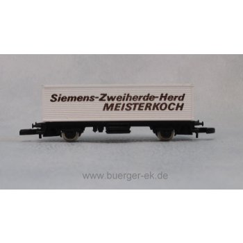Siemens-Zweiherde-Herd Meisterkoch (brauner Aufdruck), (Containerwagen)