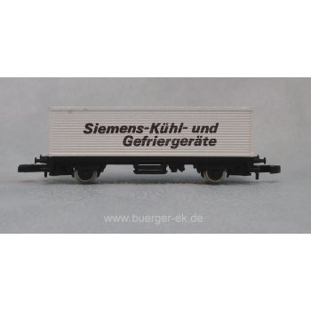 Siemens-Kühl- und Gefriergeräte (brauner Aufdruck), (Containerwagen)
