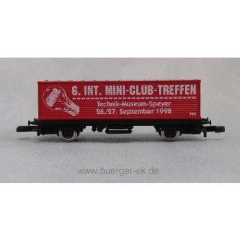 Speyer Technik-Museum 6.Int.mini-club Treffen 1998, wechselseitig mit Sonderausstellung 1998 AUGUSTA Die roten Renner aus? (Containerwagen)