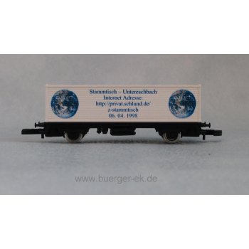 Stammtisch Untereschach Internet Adresse 06.04.1998 (Containerwagen)