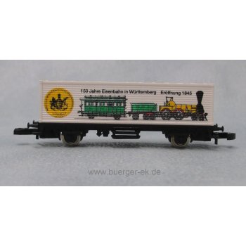 Württemberg 150 Jahre Eisenbahn, Eröffnung 1845 (Containerwagen)