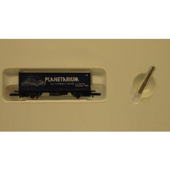 Planetarium der Sternwarte Bochum Z-Club 92 Museum 1996, Containerwagen (8617) transparent blau, mit Dachbedruckung, spezielle Verpackung mit