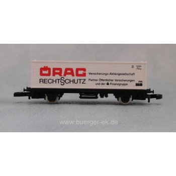 ÖRAG Rechtsschutz - UKV Krankenversicherung (wechselseitige Bedruckung), mit Dachbedruckung: Hessisch-Thüringische Brandversicherung (Containerwagen)