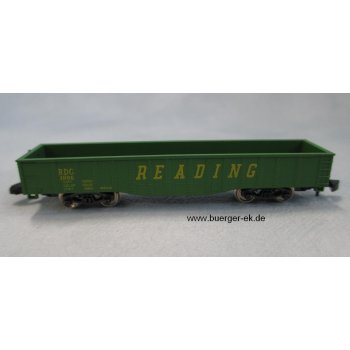Offener Güterwagen Gondola, U.S.A., READING, grün, 4-achsig, mini-club
