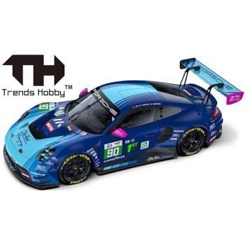 Porsche 911 GT3 R Le Mans 24H, 2025 No.90, Motorhaube zum öffnen, Trends Hobby, Maßstab 1:64