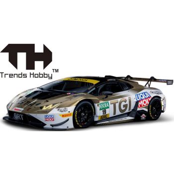 Lamborghini Huracan GT3 EVO2 - DTM 2025 No. 19, Motorabdeckung abnehmbar, Trends Hobby, Maßstab 1:64