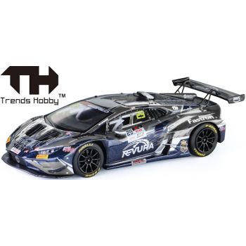 Lamborghini Huracan GT3 EVO - GTWCA Malaysia 2026 No.29, Dach und Motorabdeckung zum öffnen, Trends Hobby, Maßstab 1:64