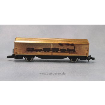 Spanisch Brötli Bahn, Schweiz (in hochglänzender Gold-Ausführung!), (Schiebewandwagen), (8656,906)