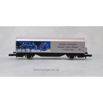 Märklin Sonderfahrt Musical Space Dream 17.Oktober 1998 - Voyage special Märklin musical Space Dream 17 octobre 1998 (Schiebewandwagen, wechselseitige
