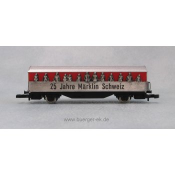 märklin 25 Jahre Märklin Schweiz (Schiebewandwagen mit aufgesetztem Metall-Relief)