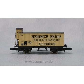 Heinrich Härle Gräfliche Brauerei Aulendorf (Gedeckter Altbaugüterwagen mit Bremserhaus)