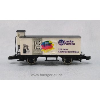 ICI Lacke (Gedeckter Altbaugüterwagen mit Bremserhaus)