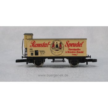 Remstal Sprudel Mineralquellen (Altbaugüterwagen mit Bremserhaus)