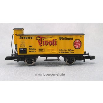 Tivoli Brauerei Stuttgart (Altbaubierwagen mit Bremserhaus)