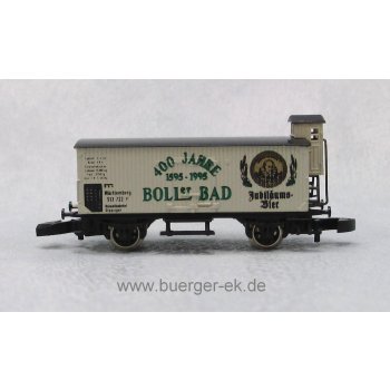 Boller Bad 400 Jahre, Jubiläums Bier (Gedeckter Altbaugüterwagen mit Bremserhaus)