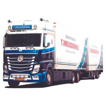 Mercedes-Benz Actros 2 Giga., Kühl-Koffertandemhängerzug, Vreugdenhil