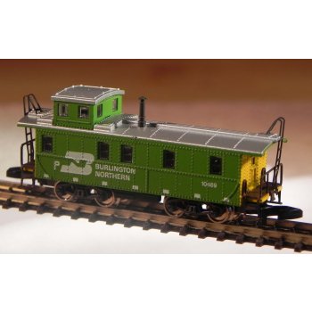 Güterzugbegleitwagen U.S.A., Caboose, 4achsig, Burlington, mini-club
