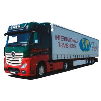 Mercedes-Benz Actros 2 Giga./Aerop., Gardinen-Koffersattelzug, Fecht