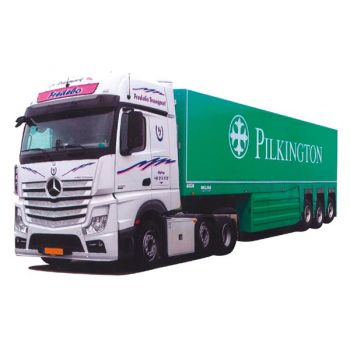 Mercedes-Benz Actros 2 Giga./Aerop., Innenlader-Sattelzug, Frebedo / Pilkington