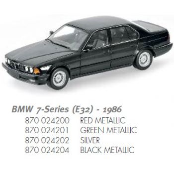 BMW 7-Serie (E32), grün metallic, Baujahr 1986